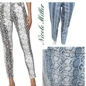 Nicole Miller Snakeskin.‎ soho  skinny jeans 12